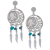 Dream Catcher Buffalo Nickel Post Earrings