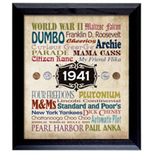 A Year In Time Celebration Wall Frame Collection