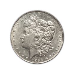 1895O Morgan Silver Dollar in Fine Condition (F15) Graded by AACGS