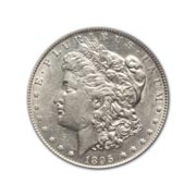 1895S Morgan Silver Dollar in Extra Fine Condition (XF40) Graded by AACGS