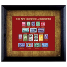 World War II Stamp Framed Collection