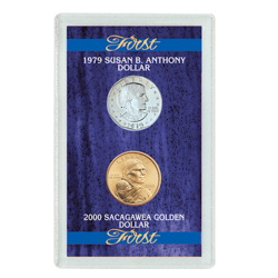 First 1979 Susan B. Anthony Dollar & 2000 First Sacagawea Dollar