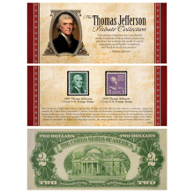 The Jefferson Tribute Collection with Rare $2 Bill