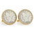 1883 First-Year-of-Issue Liberty Nickel Goldtone Rope Bezel Cuff Links