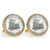 2004 Keelboat Goldtone Rope Bezel Cuff Links