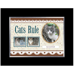 Cats Rule Personalized Photo Frame