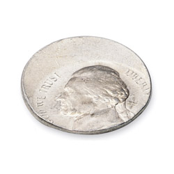 Off Centered Nickel US Mint Mistake