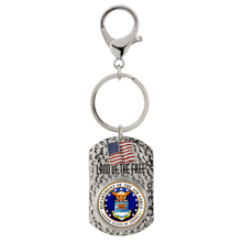 Land of the Free Quarter Keychain Air Force