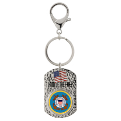 Land of the Free Quarter Keychain Coast Guard