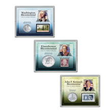 Presidential Bicentennial Coin and  Stamp Collections