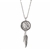 Buffalo Nickel Feather Pendant