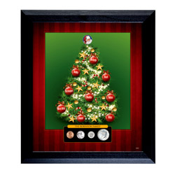 Personalized Family Framed Coin Christmas Tree