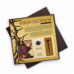 Roman Crucifixion Period Widow's Mite and Nail Collection