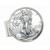 Sterling Silver Diamond Cut Money Clip with American Silver Eagle Dollar