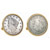 1883 First-Year-of-Issue Liberty Nickel Goldtone Bezel Cuff Links