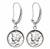 Silver Mercury Dime Silvertone Earrings