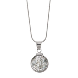 Silver Philippines 10 Centavos Sterling Silver Pendant