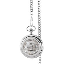 Monogrammed JFK Bicentennial Half Dollar Pocket Watch