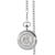 Monogrammed Silver Seated Liberty Half Dollar Pocket Watch