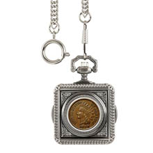 Monogrammed 1800's Indian Penny Pocket Watch