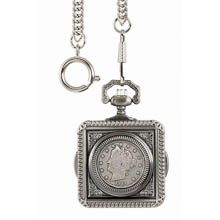Monogrammed Liberty Nickel Pocket Watch