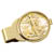 Monogrammed Gold-Layered Silver Walking Liberty Half Dollar Goldtone Money Clip