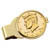 Monogrammed Gold-Layered JFK Half Dollar Goldtone Money Clip