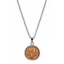 Butterfly Coin Pendant Necklace