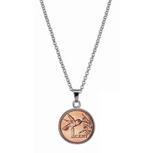 Hummingbird Coin Pendant Necklace