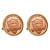Lincoln Union Shield Penny Goldtone Bezel Cuff Links
