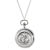 Silver Walking Liberty Half Dollar Pocket Watch Pendant Necklace