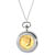 Gold-Layered JFK 1964 First Year of Issue Half Dollar Pocket Watch Pendant Necklace