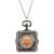 Lincoln Union Shield Penny Pocket Watch Pendant Necklace
