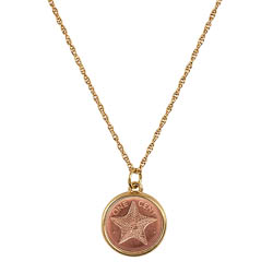 Starfish Coin Pendant