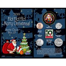 2018 Santa Greeting Coin and Stamp Card