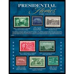 Presidential Homes Stamp Collection