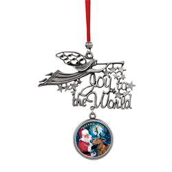 Joy to the World Santa Share The Joy JFK Half Dollar Ornament