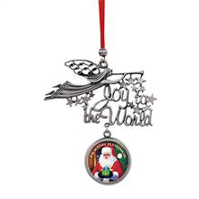 Joy to the World Santa Holiday Blessings JFK Half Dollar Ornament