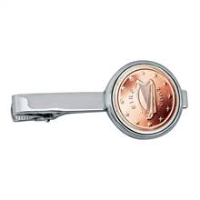 Irish 2 Euro Bar Coin Tie Clip