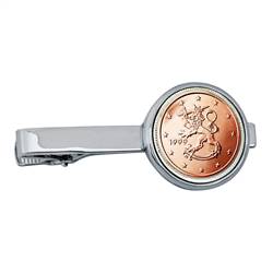 Finland 2 Euro Bar Coin Tie Clip