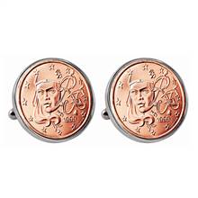 French 2 Euro Coin Cufflinks