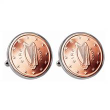 Irish 2 Euro Coin Cufflinks