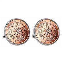 Austrian 2 Euro Coin Cufflinks