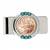 Greek 2 Euro Coin Turquoise Money Clip