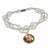 Butterfly Coin Freshwater Pearl Magnetic Closure Bracelet