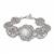 Liberty Nickel Western Toggle Silvertone Coin Bracelet