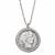 Silver Barber Half Dollar Coin Silvertone Pendant