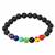 7 Chakra Bracelet, Lava Bead Bracelet