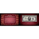 Ten Dollar Silver Certificate 5x8 Portfolio United States Genuine Currency