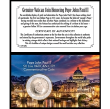 Pope John Paul II 50 Lire Vatican City Coin